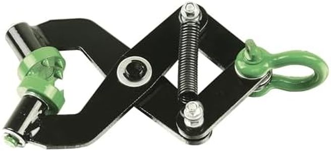 Brush Grubber Single Person Brush Grubber Mini with 12 Gripping Teeth and Spring Loaded Jaws Brush Up To 2 Inch Diameter, Black/Green