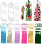 Taicols Blank Acrylic Bookmark Set, 30 Pcs Clear Acrylic Bookmark, DIY Bookmark with 30PcsColourful BookmarkTassel Blank Bookmark Ornaments with Holes and Ropes, Unfinished Book Markers Ornaments (A)