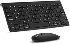 cimetech Bluetooth Keyboard and Mouse, Type-C Rechargeable Mouse Silent Scissor Switch Key Wireless Computer Keyboard and Mouse, Ultra Slim Design for PC, Laptop, Mac, MacBook, Windows