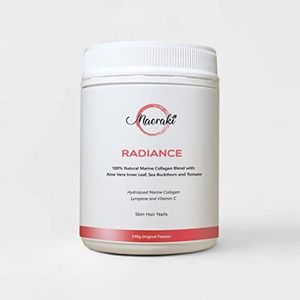 Radiance Hydrolysed Marine Collagen made from Wild Caught Fish Skin Only with Aloe Vera, Sea Buckthorn and Acerola Berry - Highly Bioavailable to Support Healthy Skin, Hair and Nails - 100% Natural, Vitamin C, 24 Serves (Original Flavour)