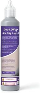 1DFAUL 100g Sock Stop Non Slip Glue Clear, Sock Anti Slip Adhesive Waterproof, Latex-Free, Water-Based, Odorless and Washable, for Hangers, Carpets, Bathroom Mats (Gray)