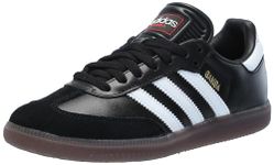 adidas Unisex-Adult Samba Indoor, Black/White/Vivid Red, 8