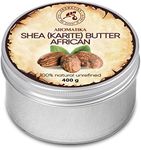 Shea Butter 400g - Butyrospermum Parkii - Cold Pressed - Karite - Body Butter - Unrefined - African Sheabutter for Beauty Care - Massage - Body Moisture - Lip Care - Hand & Nail Care - Hair Care