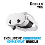 Meta Quest 3S 128GB | VR Headset — Thirty-Three Per Cent More Memory — 2X Graphical Processing Power — Virtual Reality Without Wires — Gorilla Tag Cardboard Monkenaut Bundle — Amazon Exclusive