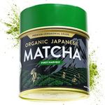 100% Organic Matcha Green Tea Powder - Premium Japanese Matcha - Best for Delicious Matcha Latte, Yummy Smoothie, Flavorful Desserts & Baking - No Sugar Added - by AprikaLife