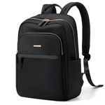 GOLF QUALITY Laptop Backpack for Women Travel Work Commute Casual Daypack Backpack Purse Computer Bags Fit 16Inch Notebook, Black