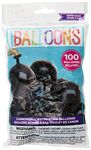 Cannonball-Shaped Black Water Bomb Balloons (22cm) Pack of 100 - Premium Quality for Epic Water Battles & Summer Fun