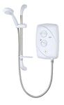 Triton Showers T80 Easi-Fit 9.5kW | Shower Electric | 9.5 kW | White I Electrical Showers | with Showerhead & Anti Twist Hose | Best Electric Shower Units for Bathrooms