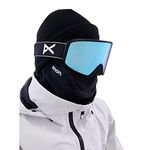 2024 Anon M4 Cylindrical Black Goggle w/Perceive Variable Blue + Perceive Cloudy Pink Lens