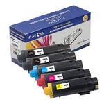 PRINTOXE® H625 / H825 Compatible for S2825 |Set+BK | 5 Toner Cartridges for Dell Color Cloud Multifunction H825cdw / H625cdw and Smart Multifunction S2825cdn Printers