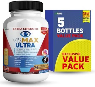 BIOQUIRE Vismax Ultra Vision Support Supplement, 60 Capsules, 24 Premium Ingredients with Vitamins and Minerals, 30-Day Supply (5)