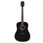 Kadence A281BK Professional Acoustic Rosewood Guitar (Black)