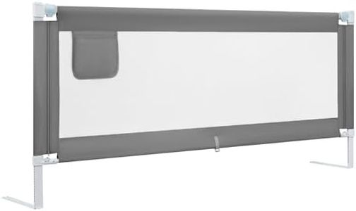 WOLTU Barrière de Lit pour Enfant, Anti-Chute, Barrière de Sécurité pour Matelas L. de 200cm et Ép. d'entre 5 et 30cm, Double Verrouillage, Cadre en Métal Léger, Tissu Respirant