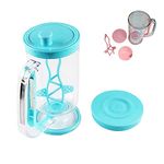 Pancake Batter Dispenser, 2 in 1 Batter Blend Mixer and Dispenser, Batter Dispenser Hand Blender Stirring Mixer Separator, Pancake Baking Cupcakes Waffle Muffin Mix Crepes Cake Maker with Measuring