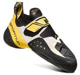 La Sportiva Solution Climbing Shoe - Men's, White/Yellow, 42, White/Yellow, 9