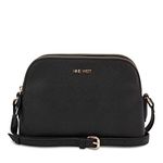 NINE WEST Women's Compact Crossbody, Black, one_Size