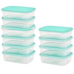 Checkmart [10 Packs Snap-On Airtight containers with Lids 1000ml (1 Litre) Food Storage Containers, Meal Prep containers with lids- Leak Proof Microwave Freezer Dishwasher Safe Reusable