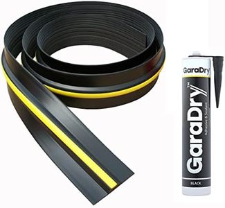 ½” High Garage Door Threshold Seal Kit 10’3” Length | Flexible PVC | Complete Kit includes Adhesive | GaraDry
