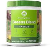 Amazing Grass Green Superfood Energy: Organic Yerba Mate and Matcha Green Tea Powder, Caffeine for energy plus One serving of Greens and Veggies, Lemon Lime Flavor, 30 Servings