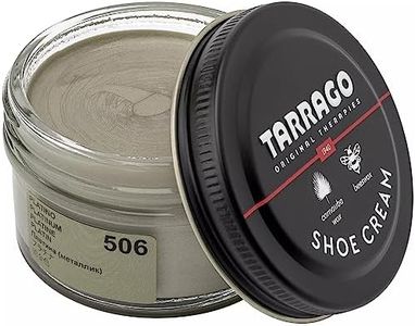 Tarrago Shoe Cream - Professional Shoe Polish with Carnauba wax to Re-Color and Polish - Over 100 Colors - 1.7Fl. Oz, Platinum Metal #506