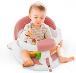 Baby Bath Seat for Babies: Non-Slip Infant Bathtub Chair with Suction Cups, Safe & Comfortable Baby Bath Support, Ideal for Sitting Up, Easy to Clean, Stable Design, Pink (6-24 Months)