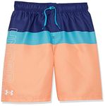 Under Armour Boys' Volley Fashion Swim Trunk, Sonar Blue Triblock, XL