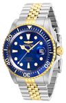 Invicta Stainless Steel Mens Automatic Analog Watch (Model: 30093), Dial Color:Blue, Band Color:Multicolor