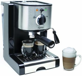 Capresso 116.04 Pump Espresso and Cappuccino Machine EC100, Black and Stainless, 46 oz