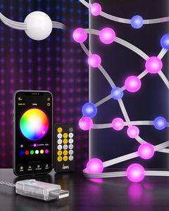 VisionSync Fairy Lights Color Changing, 36FT 100 RGB LEDs Globe String Lights with Remote Timer, APP Control, Music Sync,USB-Powered String Lights for Bedroom,Garden,Party,Wedding Christmas Decor