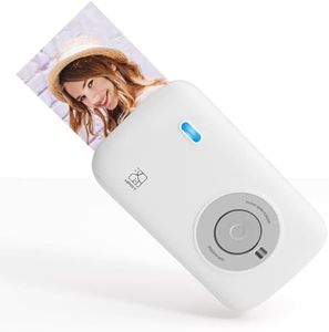 HPRT CP2100 Portable Photo Printer for iPhone & Android, 2 * 3 Instant Color Mini Printer, Bluetooth 5.0, Type-C Charging, Dye-Sublimation Tech, Initial 10 Sheets Included