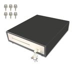 ANGEL POS 14" POS Cash Drawer with Stainless Steel Front Cash Register Till Draw Box