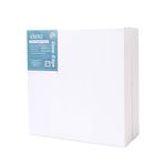 EXERZ 30x40cm Canvas Deep Edge 4pk Artist Framed 3.8cm Thick 380GSM Pre-Stretched 100% Cotton, Blank, Triple Primed, Medium Grain - Acrylic & Oil Paint (30x40cm 4pk)