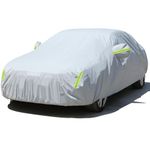 totpuc Full Car Cover Waterproof All Weather for Automobiles,Car Covers Outdoor Rain Snow Sun UV Protection, Size Universal Fit for Sedan, 435 * 180 * 160 cm