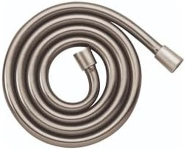 hansgrohe Techniflex Handheld Shower Replacement Shower Hose 63-inch Easy Install Modern Shower Hose in Brushed Nickel, 28276823