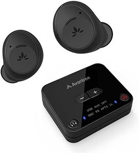 Avantree Ace T40 (HT4130) True Wireless Earbuds for TV Listening Watching, Bluetooth 5.2 Headphones with Transmitter for Optical, AUX, RCA Ported Television, aptX Adaptive, 10H Rechargeable Earphones