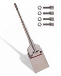 ZELCAN SDS-Max Chisel Bit 6 Inch Blade Scraper 2 Foot Long Handle Tile Grout Adhesive Wallpaper Thinset Wood Linoleum Flooring Removal Tool for All Rotary Hammer Drills Compatible with SDS-Max Bits