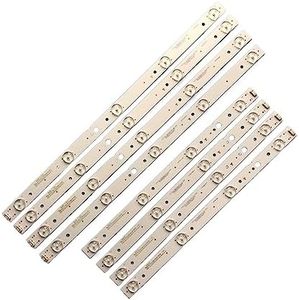 WAHRE Tira de LED for iluminación Trasera 4/5 lámpara Apta for LG 43 "TV CRH-A4330300104L6CNRev1.0 CRH-A4330300105R6CNRev1.0 LED 43UG620V 43UJ620V 43uj620y