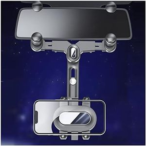 Turcee Car Rearview Mirror Navigation Phone Holder,[2022 New Upgraded ] Car Phone Holder,360°Rotatable and Retractable Car Phone Holder,for with iPhone Samsung Galaxy All Smartphones & Cars