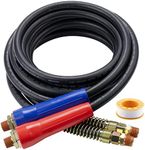 YiaChuii 15 FT Air Line Hose Assembly Set Straight Heavy Duty Air Power Hoses for Trailer Truck Tractors Parts