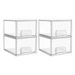 Vtopmart 4 Pack Clear Stackable Sto