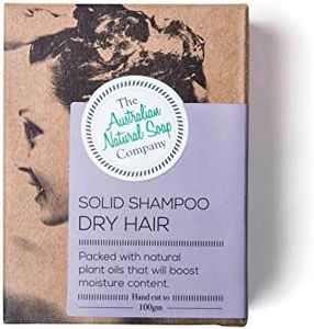 The Aust. Natural Soap Co Australian Natural Soap Company Solid Shampoo Bar for Dry Hair 100 g, Beige, SS-DHSS-100