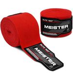 Meister Elite 180" Adult Hand Wraps for MMA & Boxing (Pair) - Blood Red