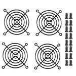 Easycargo Fan Grill/Guard (80mm, Black 4pcs)