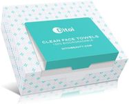 Ditoi Face Towels, 10"×12" Disposable Face Towel, Face Towelettes XL, Ultra Soft Makeup Remover Dry Wipes, Thick Face Towel for Travel, 15 Count (Pack of 1)