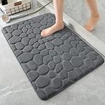 YIHOUSE Memory Foam Bath Mat Cobble