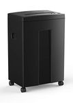 WOLVERINE 18-Sheet 60 Mins Running Time Cross Cut High Security Level P-4 Heavy Duty Paper/CD/Card Ultra Quiet Shredder for Home Office with 22-Litre Pullout Waste Bin SD9113(Black)