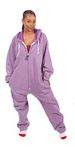 Forever Lazy Heavyweight Adult Onesie - Heathered Purple - S