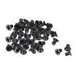 uxcell M2.5 x 4mm Phillips Screw Fasteners Black for Laptop PC TV Fan Audio Switch 500pcs