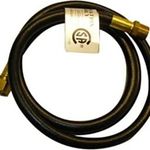 New World Gas Products 3/8-Inch Propane and Natural Gas Hose Assembly with 3/8-Inch Male Pipe Thread X 3/8-Inch Female Pipe Flare, 5ft