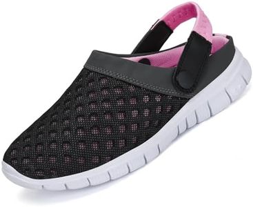Mujer Zuecos Zapatillas para Casa/Piscina/Playa/Jardín - Transpirables, Cómodas y Ligeras Rosa Gr.39